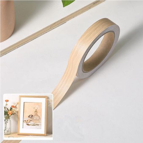 Bande de bord autocollante - 18 mm × 10 m - Maintien sûr sans repassage - Pour étagères et panneaux de meubles