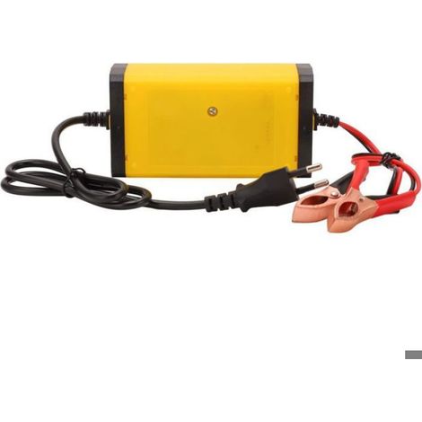 Chargeur De Batterie - 12 V - Écran LCD - Compatible Gel Agm Vrla Sla - Pour Moto Voiture Tondeuse - 1 Pièce (1/4)