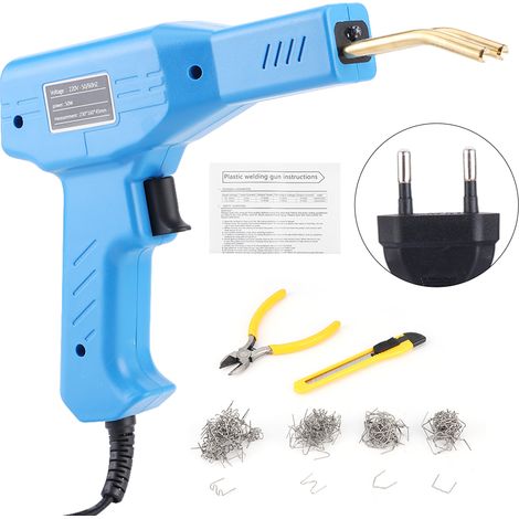 Pistolet à souder professionnel pour pare-chocs auto, outil de soudage de carrosserie, fonctionnement facile, bleu, prise européenne 220V (1/5)