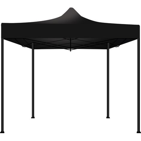 Carpa de Jardn / Gazebo 3X3 Impermeable Carpa Plegable Para Ferias y Mercados Negro (1/5)