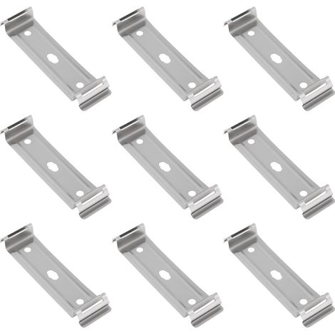 Lot de 50 Clips de Fixation pour éclairage LED 72 X 20 X 8 Mm Compatible avec la Plupart des Réglettes LED (1/5)