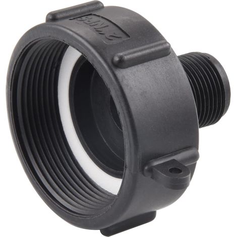 2 adaptateurs pour conteneurs IBC 275/330. filetage fin 2 pouces NPS (1/4)