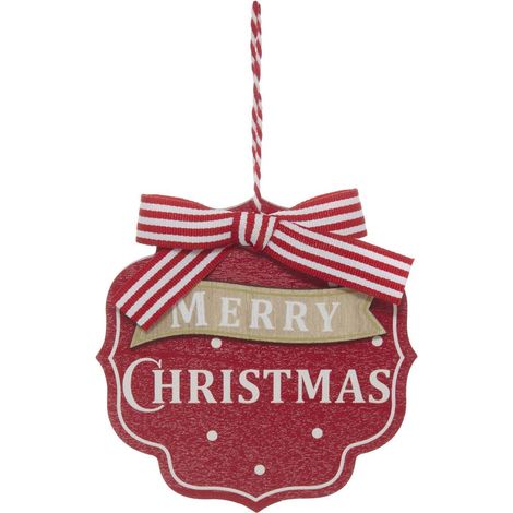 Decorazione per l’albero di natale su un espositore a forma di casetta natalizia in legno - Atmosphera créateur d'intérieur (1/5)