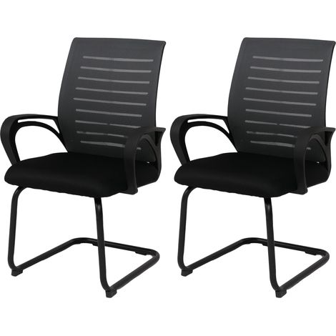 Lot de 2 chaises de salle à manger HWC-K51, chaises avec accoudoirs, tissu (250 g/m2) MVG - gris, st (1/5)