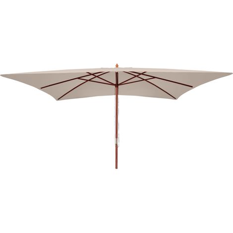 Ombrellone giardino spiaggia N83 Florida 3x4m poliestere avorio (1/5)