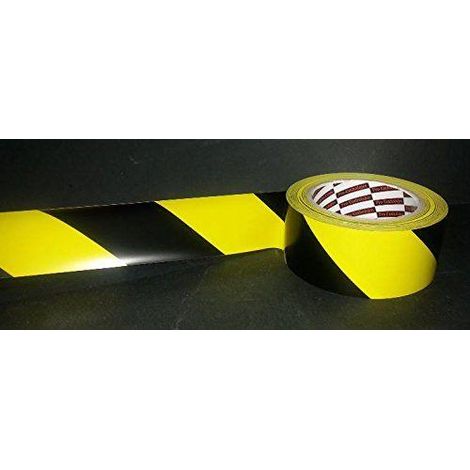 FPLUS cinta señalizacion adh.ama.-negra 33x50 , PVC adhesivo.
50mmx 3 m.