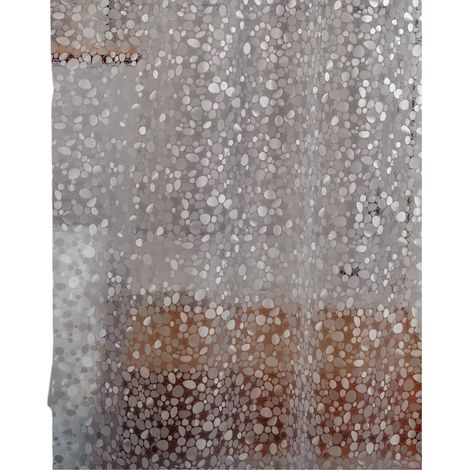 Rideau De Douche Transparent - Motif Cube Eau 3D - 183 X 183 Cm - 12 Oeillets Métalliques Anti-Rouille - Pour Cabine De Douche Et Baignoire (1/5)