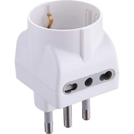 ADATTATORE TRIPLO PR.2 x 2P+T 10A - SP.10A - 71919- 25 pezzi  - ELECTRALINE