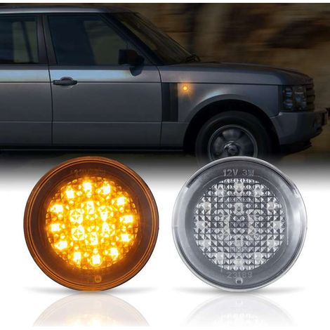 KIT 2 INDICATORI DI DIREZIONE LATERALI A LED COMPATIBILE CON LR DISCOVERY III / FREELANDER II / RR SPORT / / VETRO TRASPARENTE
/ LED 6000K EFFETTO XENON / CAN-BUS, PLUG AND PLAY