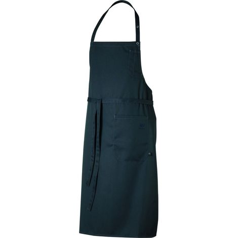 Tablier de cuisine à bavette écologique ROBUR DAX Bleu Unique.