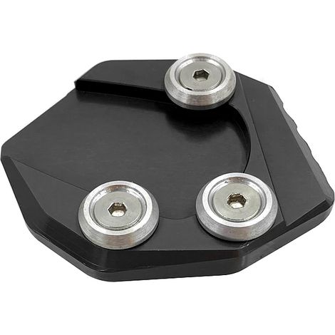 (Titane) Compatible avec SUZUKI GSX-R125 GSX-S125 2017-2018 : béquille latérale CNC, extension de béquille, plaque de support. Modèles : GSX-R 125 et GSX-S 125 MaxPower (2017-). (1/4)