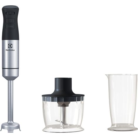 Mélangeur par immersion avec fouet, gobelet et mini hachoir à plusieurs vitesses, fonction turbo, poignée confortable, 800 W, acier inoxydable (1/5)