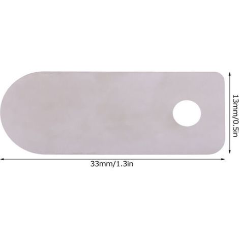 Ventilplatte für Luftkompressor, 30 Stück, leise, ölfreie Maschine, Ersatzteile aus Aluminium (kurze Ventilplatte 13x33mm) (1/4)