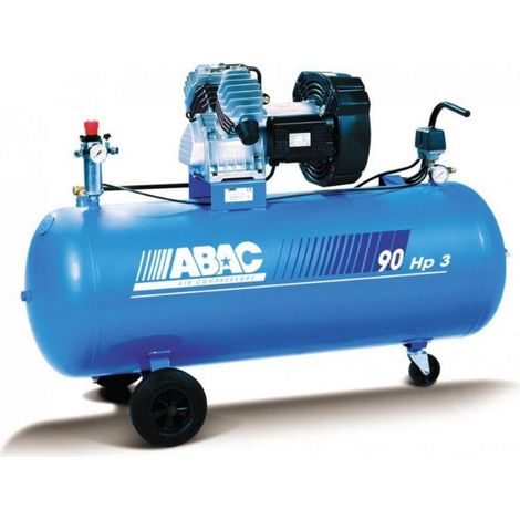 Abac - Compresseur à piston lubrifié 3CV 230V Mono 10 bar 90L Direct - V30/90 CM3