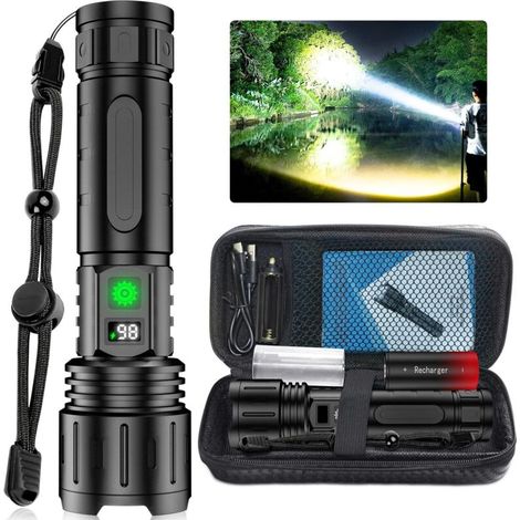 Diese leistungsstarke, wiederaufladbare LED-Stirnlampe bietet mehrere Modi und eine starke Ausleuchtung und eignet sich daher für Arbeit, Outdoor-Aktivitäten, Camping, Jagen und Angeln.