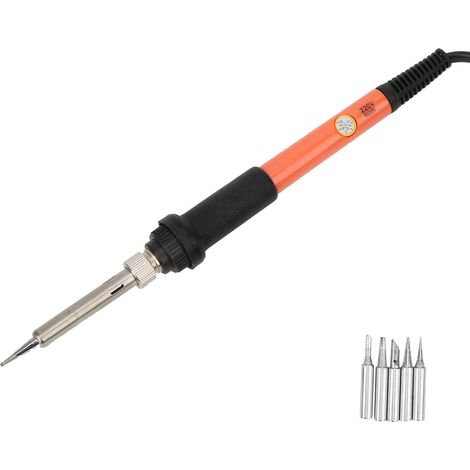 20-teiliges elektrisches Lötkolben-Set mit Temperaturregelung und Schalter, Lötwerkzeug, 220 V Wechselstrom, EU-Stecker (1/5)