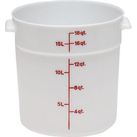 Boîte ronde - 37.8 x 37.8 cm - Blanc - Lot de 6 - Cambro