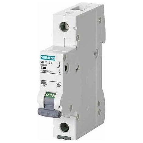 Interruttore magnetotermico Siemens 1P 16A 6kA tipo C 1 modulo 5SL61167BB (1/2)