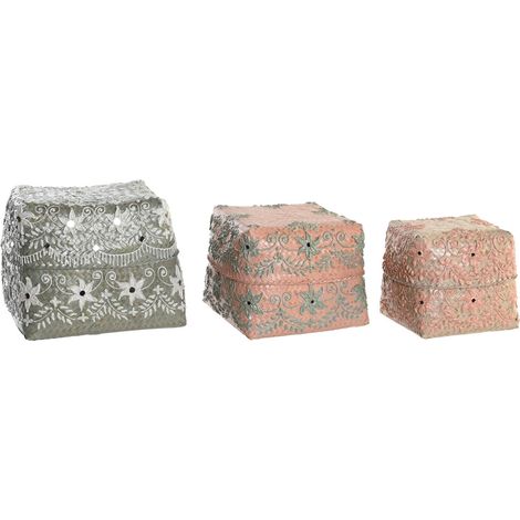 Corbeille Set 3 Bambou 27X27X23 Multicolore (1/4)