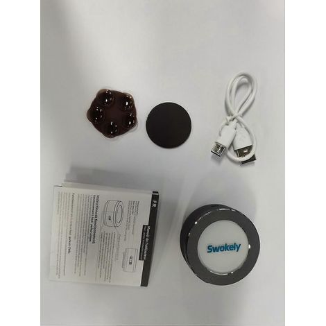 Swokely Knochenleitungslautsprecher, tragbar und kompakt, Mini-Soundbox mit Stereo-Bassklang