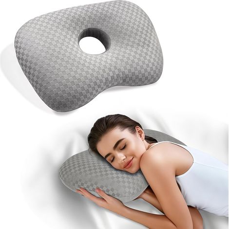 Almohada - Almohadas - Almohada para perforaciones de orejas - Almohada ortopédica para quienes duermen de lado - Almohada para dormir de lado - Almohada para quienes duermen de lado - Cott (1/5)