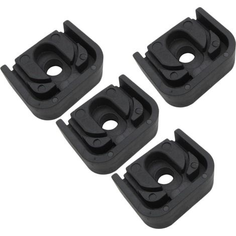 Lot De 4 Coussinets Amortisseurs De Vibrations Pour Climatiseur Pieds De Condenseur Support Amortisseur En Caoutchouc Noir (1/5)