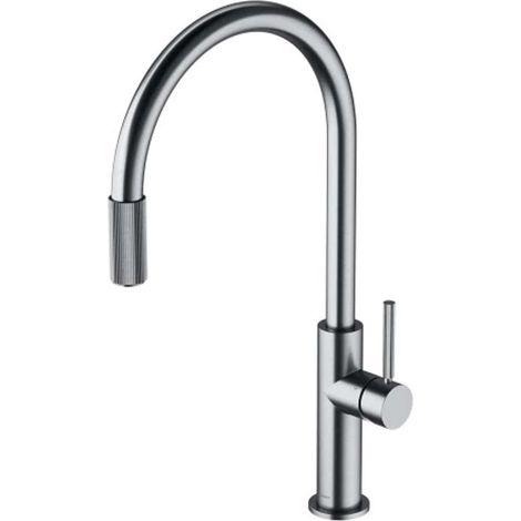 OMNIRES Switch - Spültischarmatur mit Filtersystem, Nickel gebürstet SW9057-FD1NI (1/2)