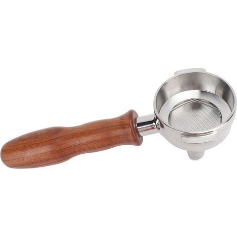 Manchon en bois de rose 58mm pour filtre à café D-style, extraction simple tête, manche en bois massif, acier inoxydable, porte-filtre thé/café (1/5)