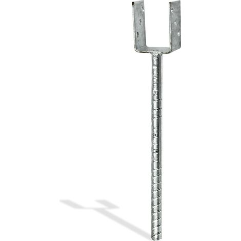 Stahl Pfostenträger U-Profil 71x60x95x500 feuerverzinkt Riffeldorn Pfostenanker (1/3)