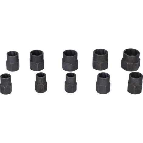 10 extracteurs d'écrous cassés, outil de démontage hexagonal, accessoires industriels pour la réparation, style haut de gamme (1/5)