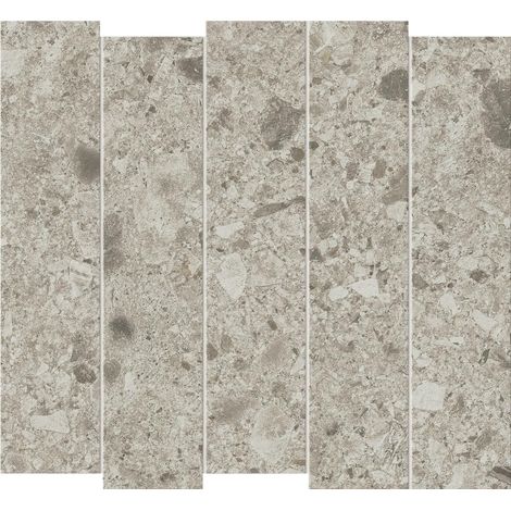 Mosaïque effet Pierre Ceppo di Gré Gris Clair Brick 32x29x0,9 cm Mat Massira - Mur intérieur (vendu par carton de 0,567 m²) - RO'MA CARRELAGE