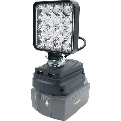 Lampe de travail portable LED 4 pouces à piles, sans fil, pour extérieur (1/5)