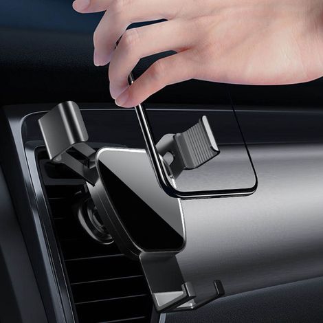 Support téléphone pour bouche d'aération voiture, support universel pour smartphone, fixe-cellule véhicule tous modèles auto (1/5)
