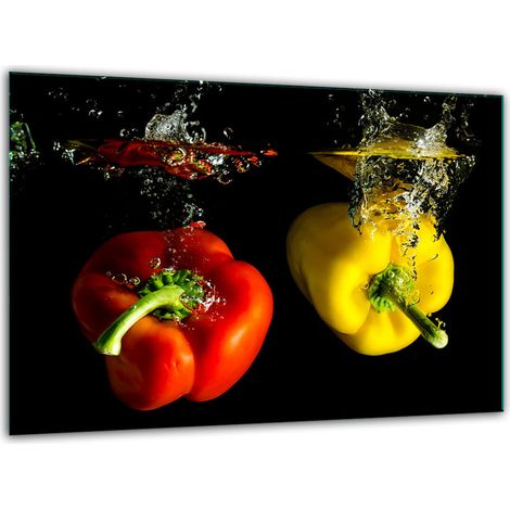 Tagliere in vetro temperato 30x22 peperone (1/5)