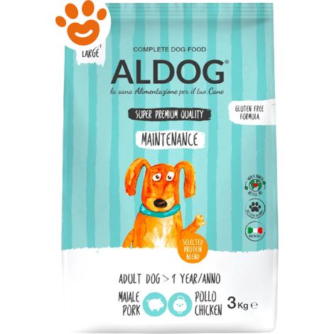 Aldog Dog Super Premium Maintenance Adult Medium Large - Sacco 3 Kg - Cibo Secco Cani