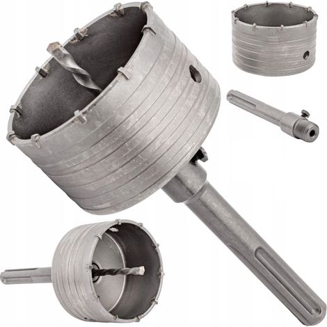 Scie cloche béton 120 mm – SDS Max – Pour perçage précis dans béton armé – Jante dentée en carbure cémenté HM