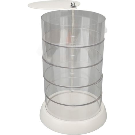 Boîte à Bijoux Rotative 5 Niveaux, Organisation de Bijoux Moderne pour Étagère Salle de Bain ou Dressing (1/5)