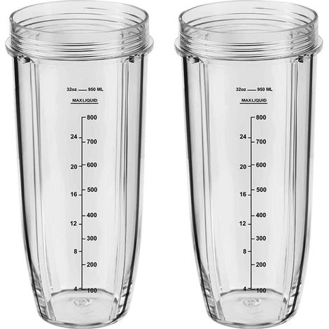 2 vasos mezcladores de 946 ml (32 oz) con escala de medición para BL484 (1/5)