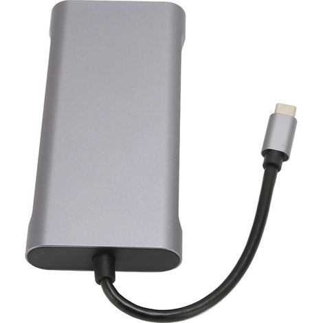 Station d'accueil USB C 11-en-1 avec ports USB 3.0, HDMI 4K, VGA, Ethernet, charge PD et audio