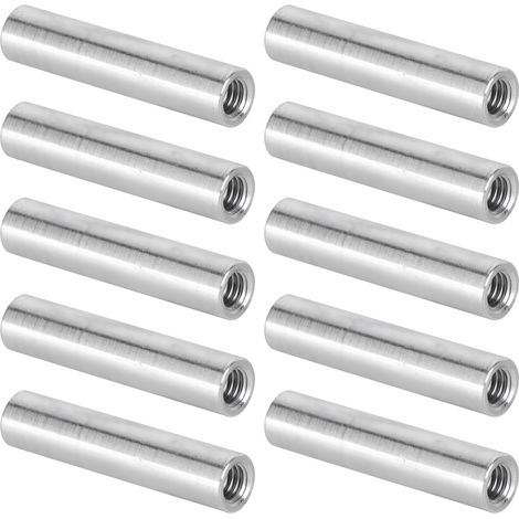 10 Pièces Entretoises Filetées Aluminium M4 Longueur 30mm pour Colonnes de Montage
