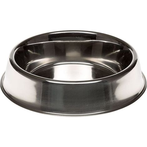 Gamelle pour animaux – Gamelle en acier inoxydable (pour chats et chiens) – Durable et incassable Design simple et élégant (1/4)