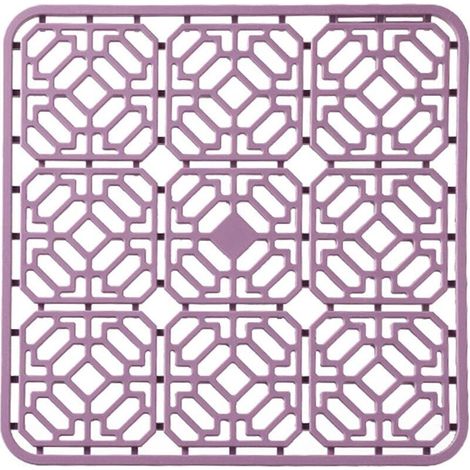 Tapis d'évier en silicone pour évier de cuisine Grille de protection pliable résistante à la chaleur Grille de séchage antidérapante pour fond d'évier en porcelaine en acier inoxydable de ferme (1/4)