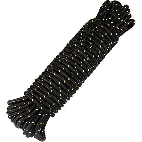 1 Corde en Nylon, 8 mm x 20 m, Charge de Rupture 680 Kg, pour Camping, Bateau, Jardin