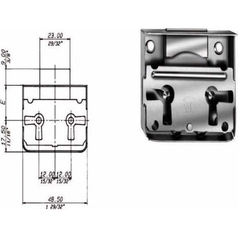 Cerradura para muebles E 20 M42 Meroni