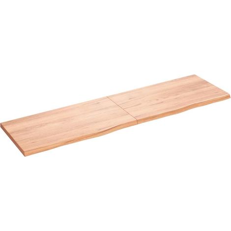 Maison Exclusive - Piano Bagno Marrone 180x50x(2-4) cm Legno Massello Trattato