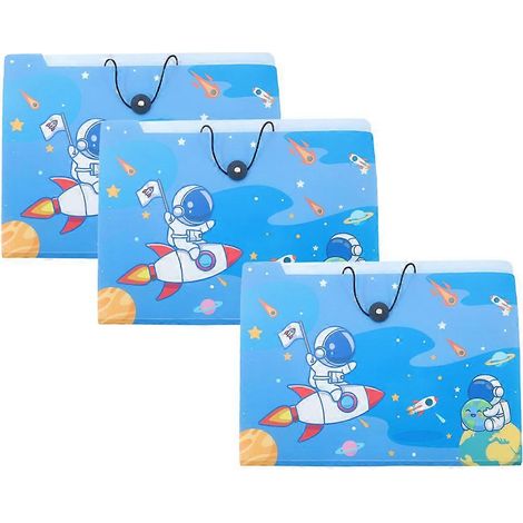 Pochettes de classement en plastique, organiseur de documents compatible avec les essais, lot de 3 (1/5)