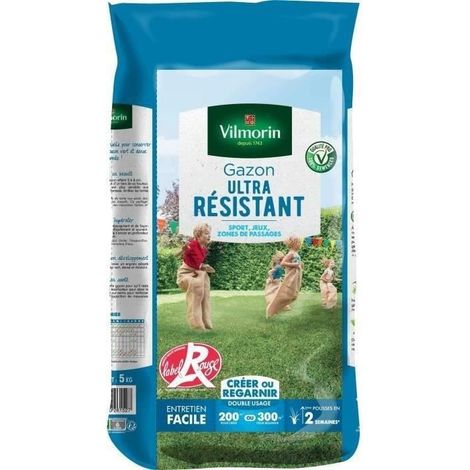 VILMORIN Ultrastarke Rasensamen Label Rouge - 5 kg