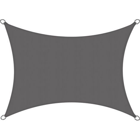 SolVision PS9 Wasserdichtes rechteckiges Sonnensegel 4x5m, Anthrazit (1/4)