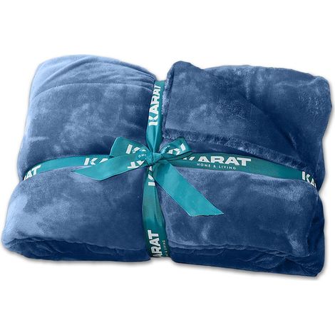 Kuscheldecke Grace Dunkelblau 220 x 240 cm