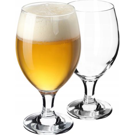 KADAX Biergläser Set, Bierseidel aus Glas, Biertulpen, 400 ml, 2 Stück